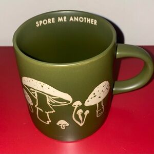 “Spore Me Another” Green Mushroom Mug
